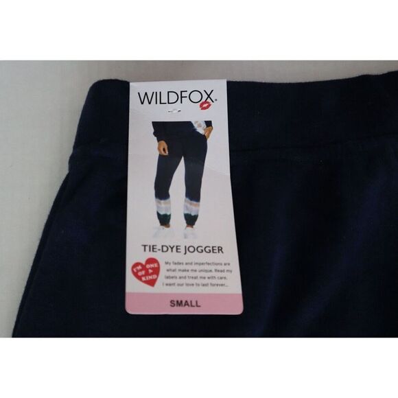 Wildfox Women's Sz Small Tie Dye French Terry Relaxed Fit Jogger Sweatpants $118 - Picture 5 of 10